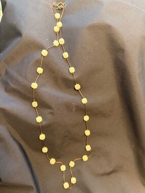 Pale Blue Chalcedony - Disc Bead Long Necklace - Elegant Women’s Jewelry